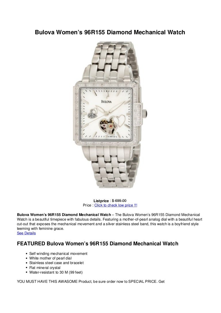 Bulova womens 96_r155_diamond_mechanical_watch