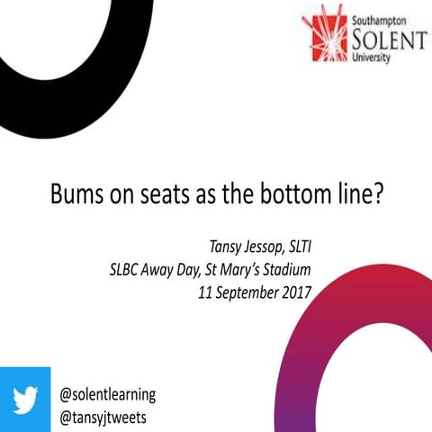 Bums on seats as bottom line