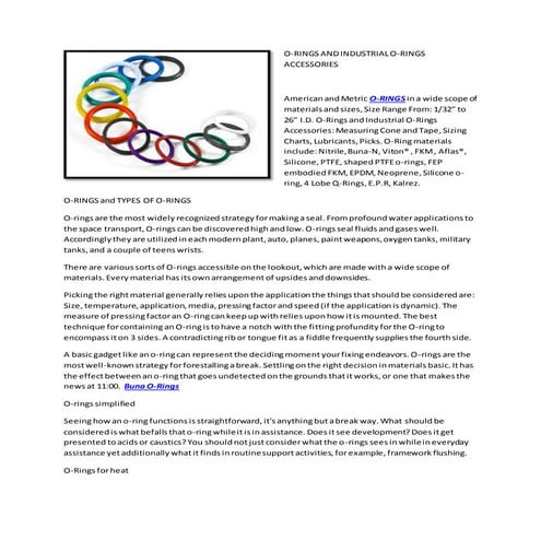 FEP Encapsulated O-rings | DOCX