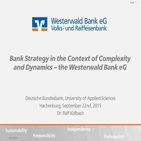 2015-09-22, Deutsche Bundesbank, University of Applied Sciences