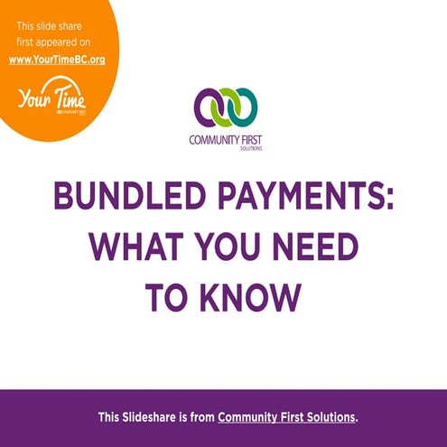Bundled payments