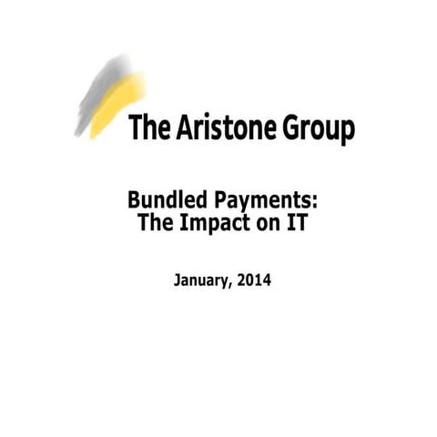 Bundled payments   the impact on it