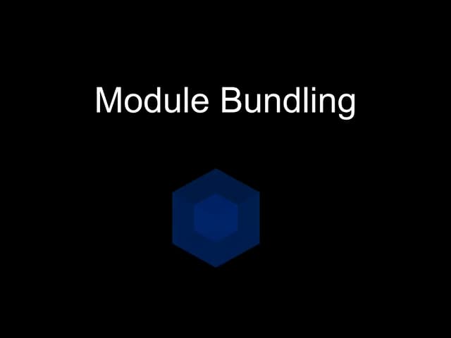 Javascript Bundling and modularization