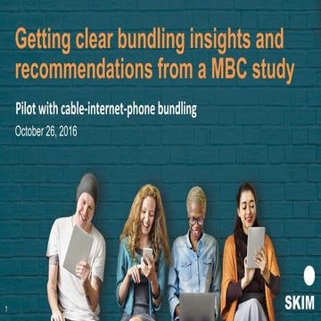 Bundling - a new approach using Menu Based Conjoint