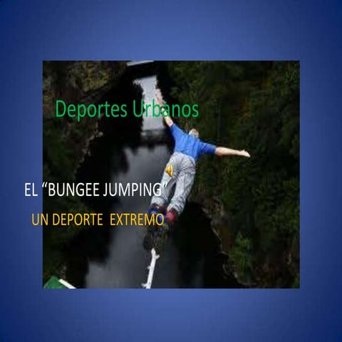 Bungee jumping