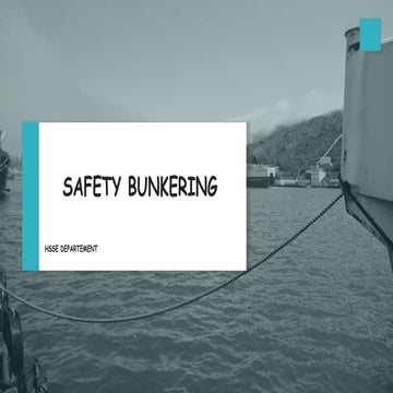 Instruksi Kerja Safety Bunkering diatas kapal | PPTX