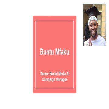 Buntu Mfaku Professional Profile