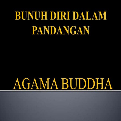 Bunuh diri dalam pandangan | PPTX