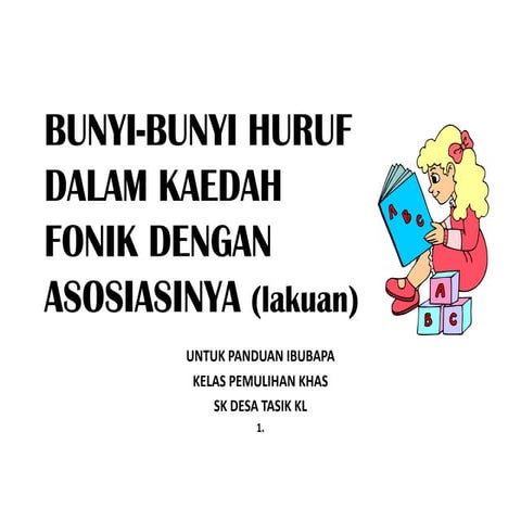 Bunyi huruf2 fonik & asosiasinya utk panduan ibubapa