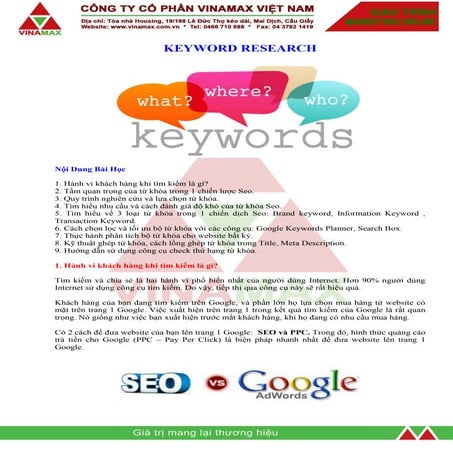 Buoi 2   keyword research