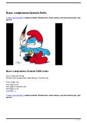 Buon Compleanno Grande Puffo