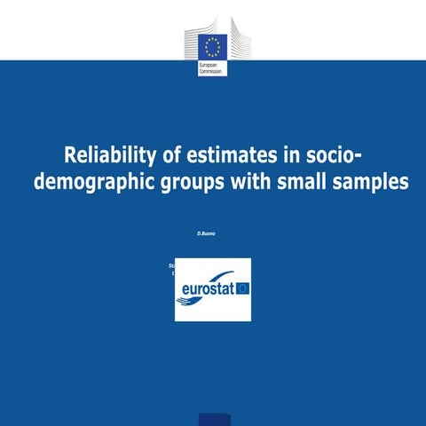 Reliability of estimates in socio-demographic groups with small samples