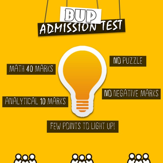 BUP Admission Test (Infographics)
