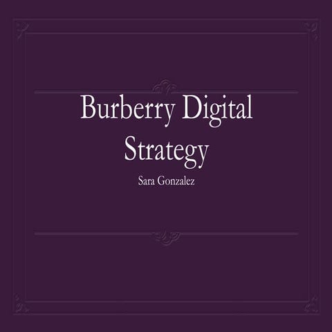 Burberry digitalstrat