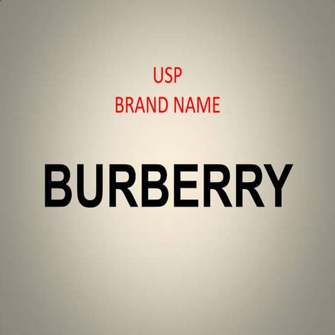 Burberry prsentation