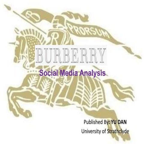Burberry Social media analysis university of strathclyde