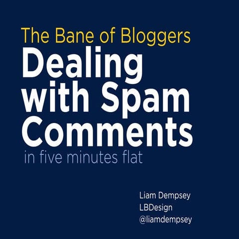 Dealing with Spam Comments in WordPress