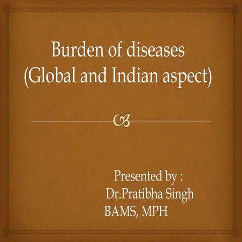 Burden of diseases
