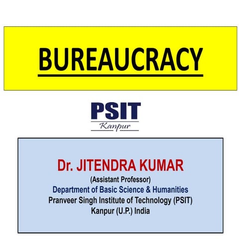 Bureaucracy | PPTX