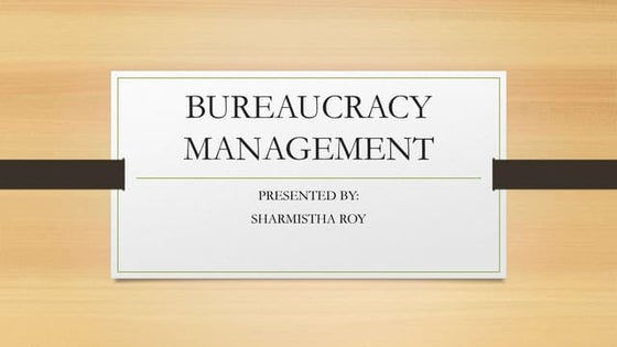 Beauractric managment and Comparison of Administrative vs scientific vs ...
