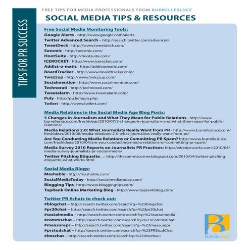 BurellesLuce Social Media Tips & Resources