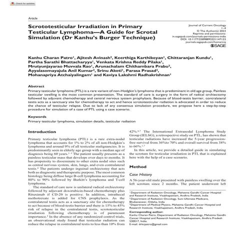 Scortotesticular radiation technique