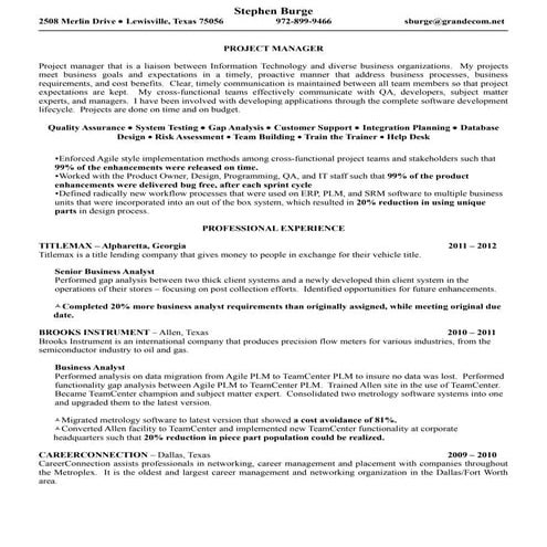 Burge, Stephen Agile Pm Revised