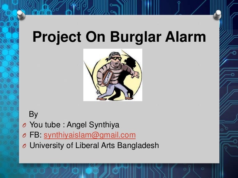 Burglar alarm ppt