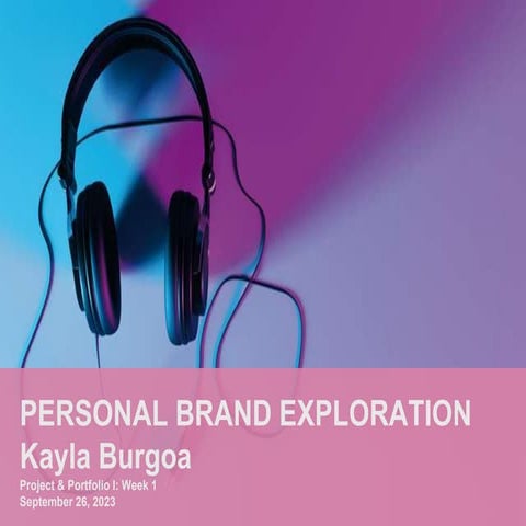 Personal Brand Exploration | PPTX