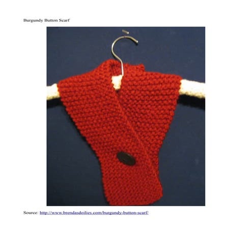 Yellow button scarf | PDF