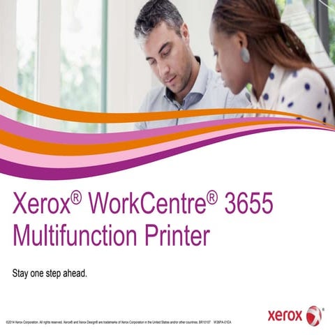 Simplify tasks with the Xerox WorkCentre 3655