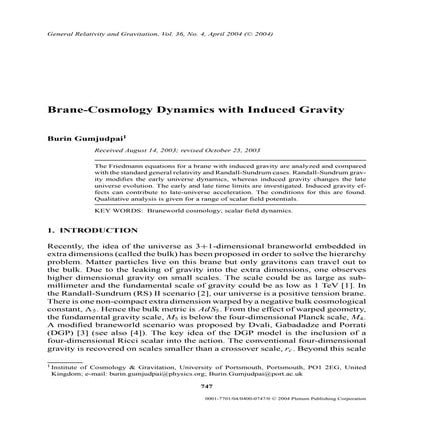 Burin braneworld cosmological effect with induced gravity