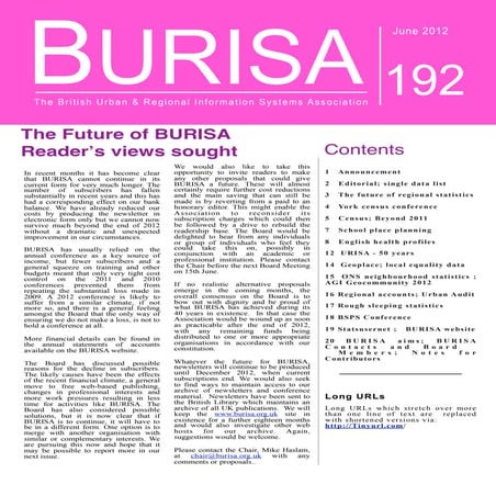 BURISA News Issue 192