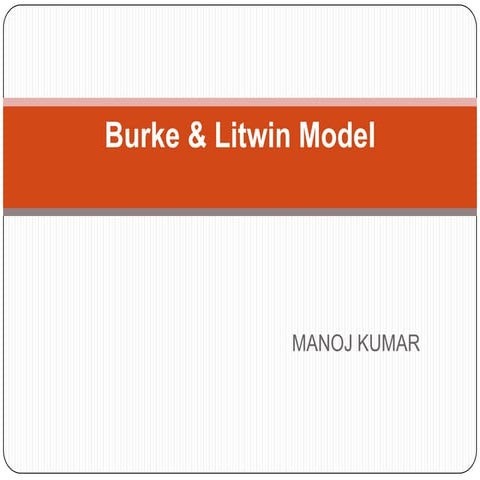 Burke & litwin model