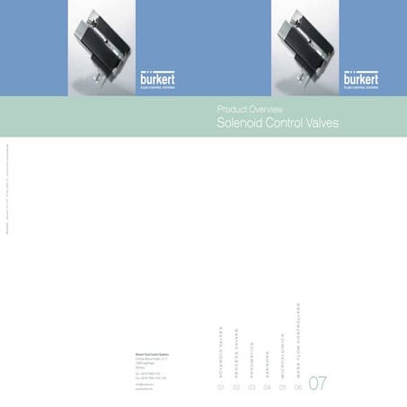 Burkert solenoid control valves - นิวเมติก.com
