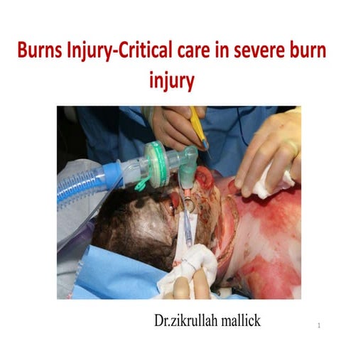 BURN and its related anaesthesia complication