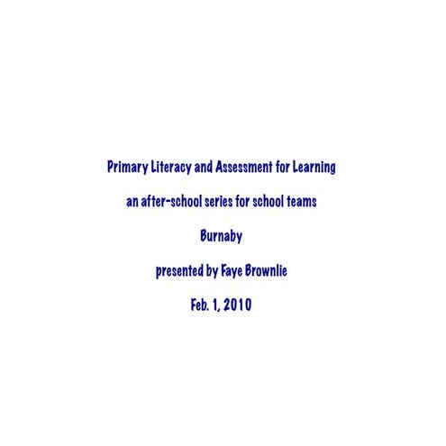 Burnaby Primary Jan10