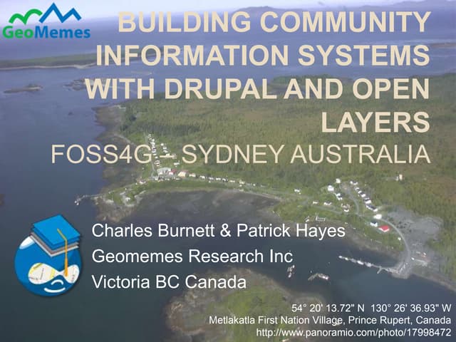 Building Community Information Systems with Drupal and Open Layers