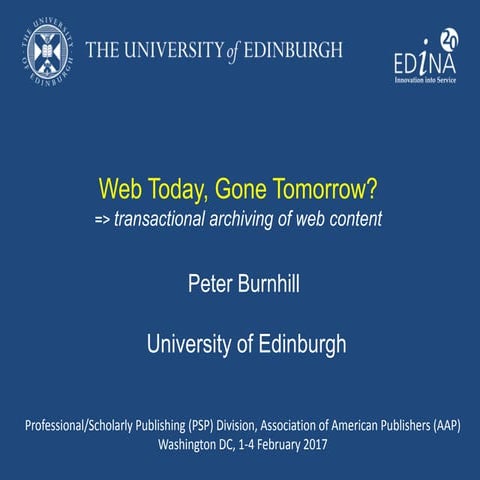 Web Today, Good Tomorrow? Transactional archiving of web content [Long Version]