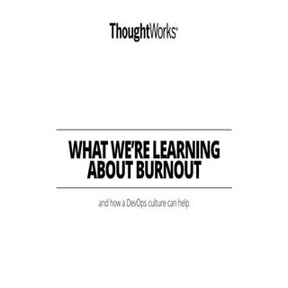What we're learning about burnout a...