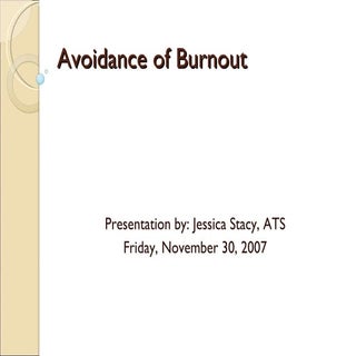 Burnout Presentation