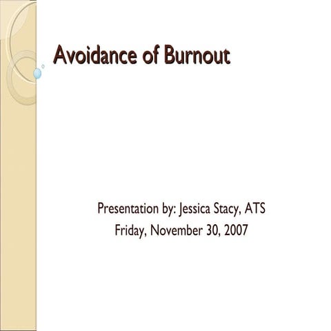 Burnout Presentation