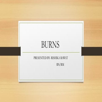 Burns types and its management     .pptx