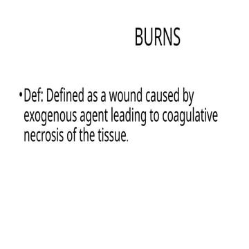 Burns.pptx helpful for Medial students to study | PPTX