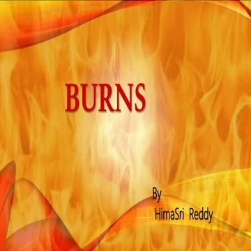 Burns by himasri  reddy