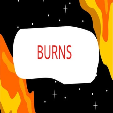 First aid in burns | PPTX