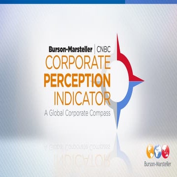 The Burson-Marsteller/CNBC Corporate Perception Indicator