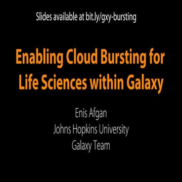 Enabling Cloud Bursting for Life Sciences within Galaxy