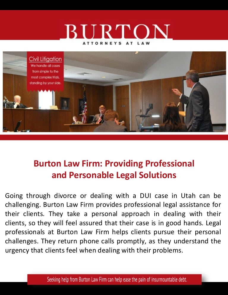Burton law firm providing professional and personable legal solutions