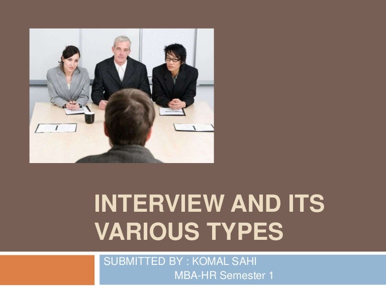 types of interview